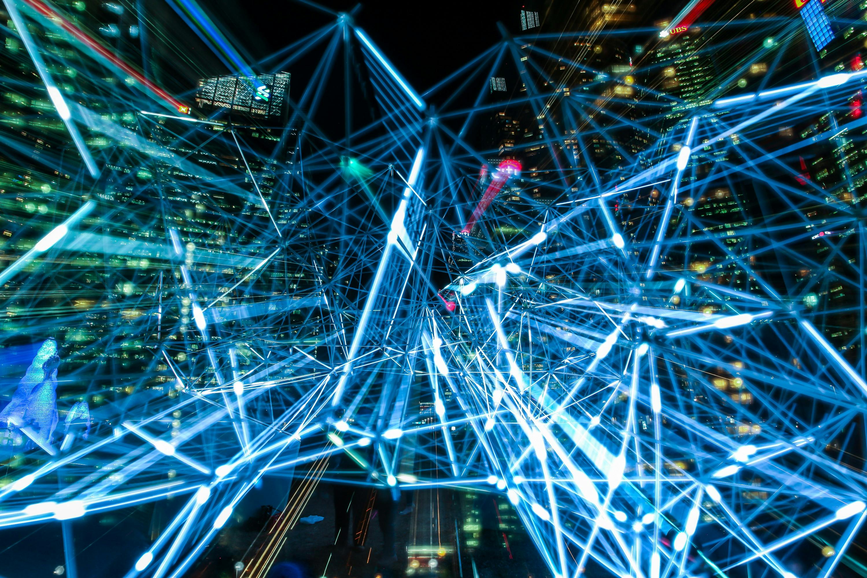 abstract image of electric lines and connections