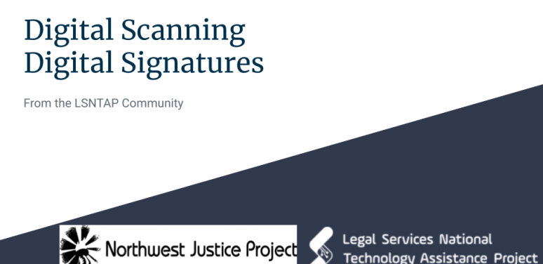 Digital Scanning Digital Signatures