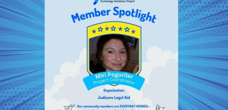 member spotlight graphic for Miri Pogoriler
