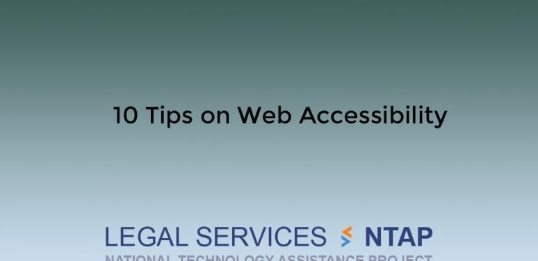 10 tips on web accessibility