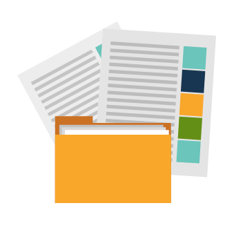 File folder and two documents