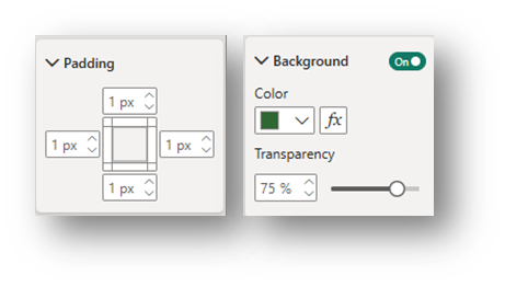 Effects drop down menu