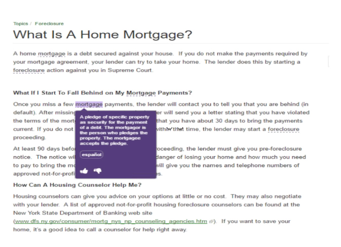 what is a mortgage screen capture