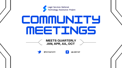 LSNTAP Community Meeting - April 
