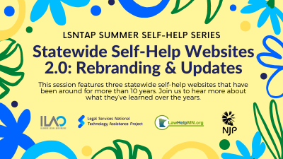 Summer Self-Help Series: Statewide Self-Help Websites 2.0