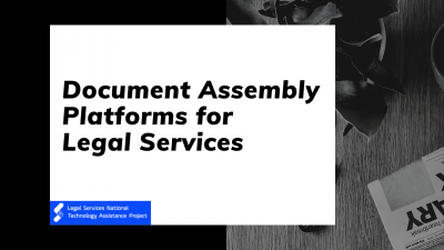 Document Assembly Platforms for Legal Services