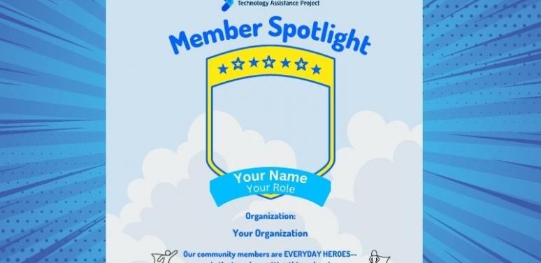 Flyer for Member Spotlight