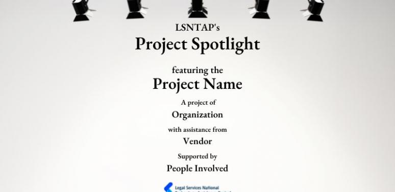 Flyer for Project Spotlight