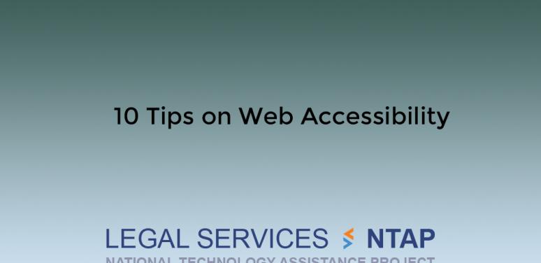 10 Tips for Web Accessibility 