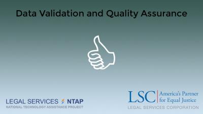 Webinar: Data Validation and Quality Assurance - Summary & Video