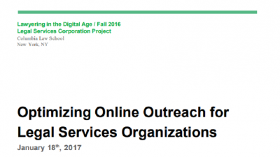 Optimizing Online Outreach Report