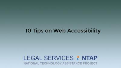 10 Tips for Web Accessibility